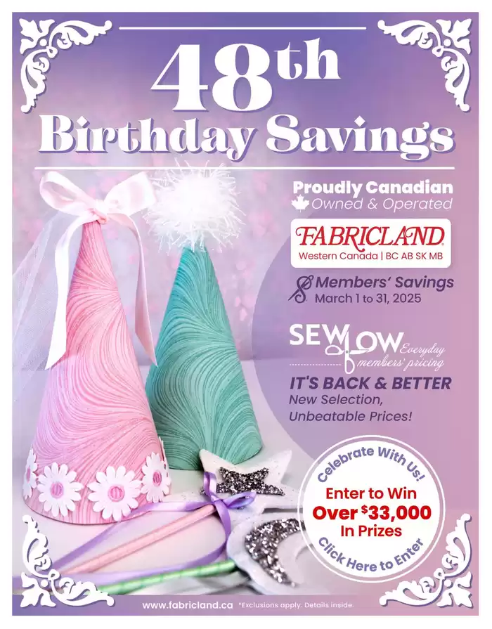 Fabricland catalogue in Castlegar | West Flyer | 2025-03-01 - 2025-03-31