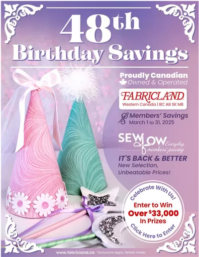 Fabricland catalogue in Grande Prairie | West Flyer | 2025-03-01 - 2025-03-31