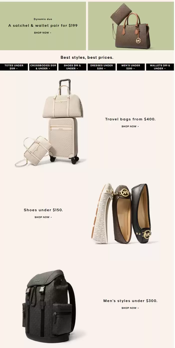 Michael Kors catalogue in Richmond | Weekly Deals | 2025-03-03 - 2025-03-17