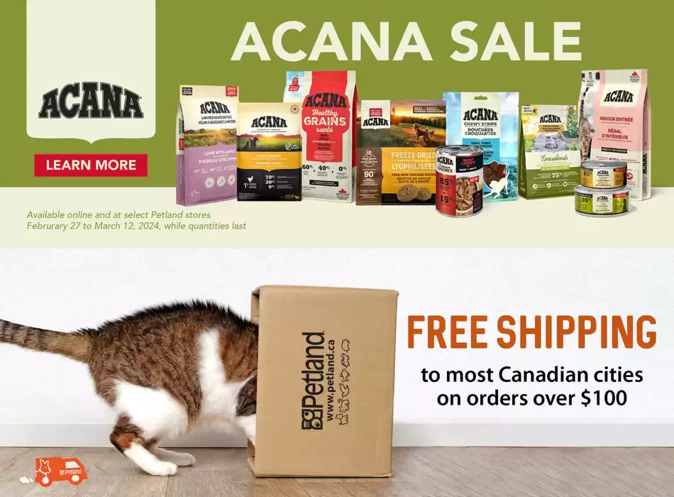 Petland catalogue in Prince Albert | ACANA SALE | 2025-03-03 - 2025-03-12