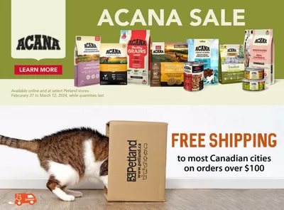 Grocery offers in Airdrie | ACANA SALE in Petland | 2025-03-03 - 2025-03-12