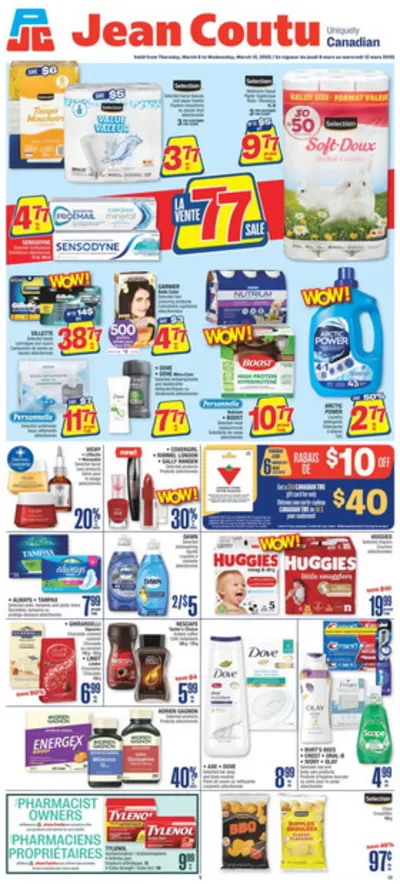 Pharmacy & Beauty offers in Quebec | Our best bargains in Jean Coutu | 2025-03-06 - 2025-03-12