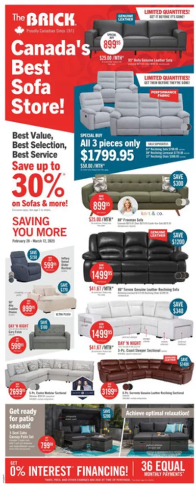 Home & Furniture offers in Saint-Lambert | Top offers for all bargain hunters in The Brick | 2025-02-28 - 2025-03-12