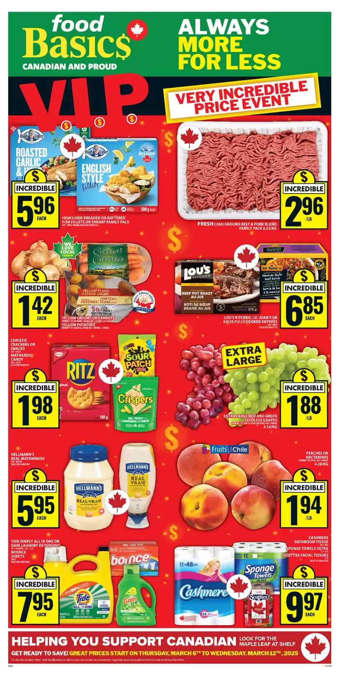 Food Basics catalogue in Toronto | Discounts and promotions | 2025-03-06 - 2025-03-12