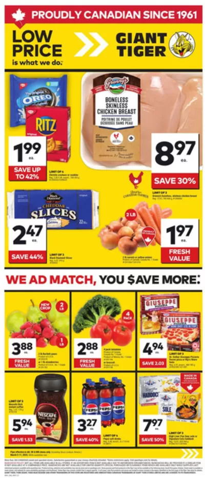 Grocery offers in Meadow Lake | Weekly Flyer in Giant Tiger | 2025-03-05 - 2025-03-11