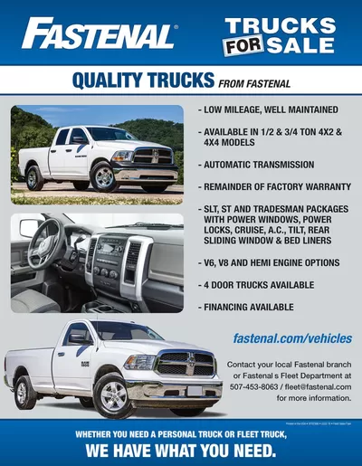 Fastenal catalogue in Coquitlam | TRUCKS FOR SALE | 2025-03-05 - 2025-03-31