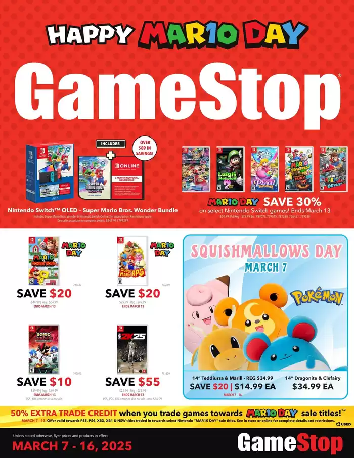 Game Stop catalogue in Saint-Jean-sur-Richelieu | Game Stop Weekly ad | 2025-03-07 - 2025-03-16