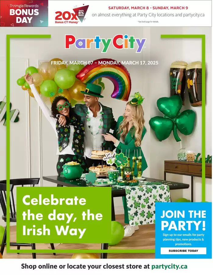 Party City catalogue in Nanaimo | Celebrate The Day The Irish Way | 2025-03-07 - 2025-03-17