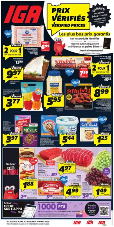 IGA Extra catalogue in Sherbrooke QC | IGA Extra weekly flyer | 2025-03-13 - 2025-03-19