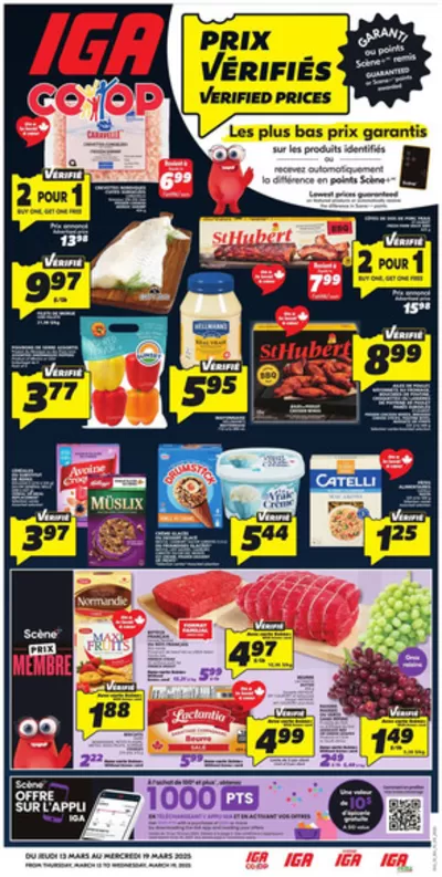 IGA Extra catalogue in Sherbrooke QC | Exclusive deals and bargains | 2025-03-13 - 2025-03-19