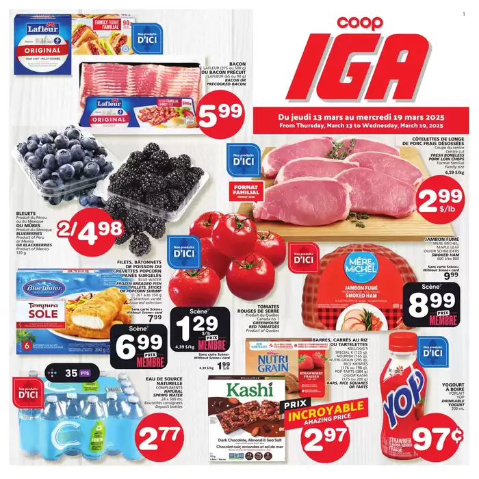 IGA Extra catalogue in Sherbrooke QC | Discounts and promotions | 2025-03-13 - 2025-03-19