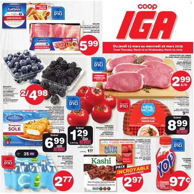 IGA Extra catalogue in Trois-Rivières | Discounts and promotions | 2025-03-13 - 2025-03-19