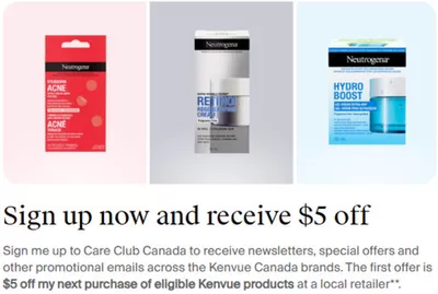 Pharmacy & Beauty offers in Brantford | Sign up & receive $5 Off in Neutrogena | 2025-03-11 - 2025-03-25