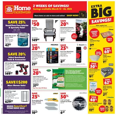 Home Hardware catalogue in Moose Jaw | Home Hardware weekly flyer | 2025-03-13 - 2025-03-26