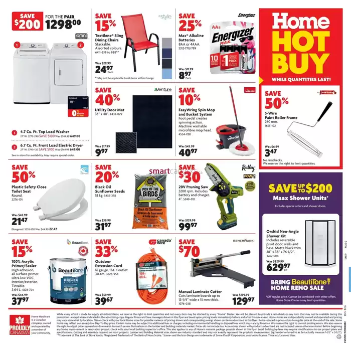 Home Hardware catalogue in Trois-Rivières | Discounts and promotions | 2025-03-13 - 2025-03-26