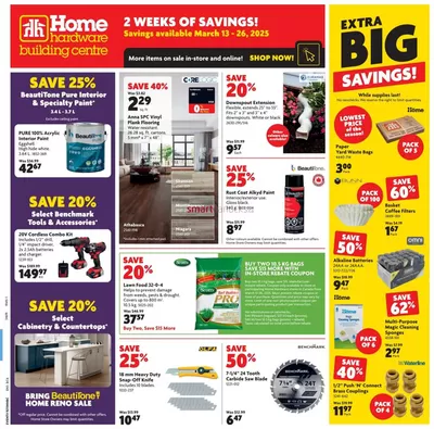 Home Hardware catalogue in Stouffville | Discounts and promotions | 2025-03-13 - 2025-03-26