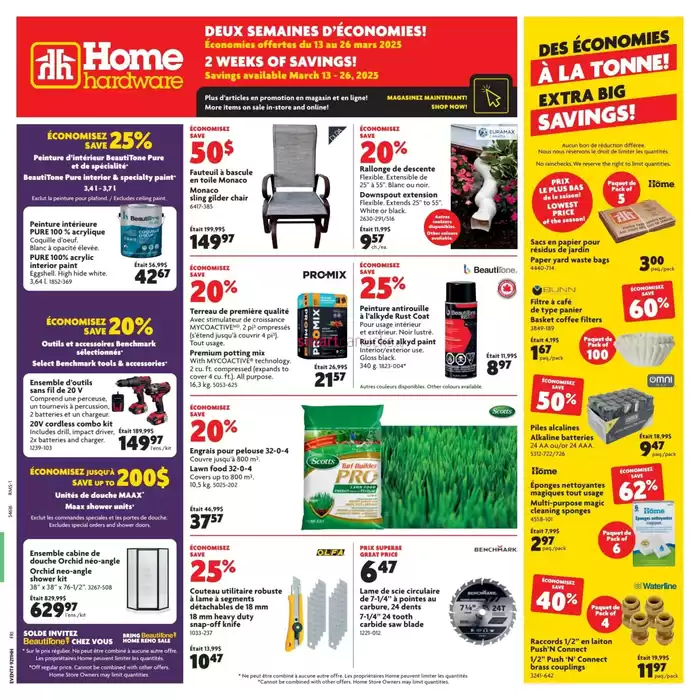 Home Hardware catalogue in Happy Valley-Goose Bay | Offers for bargain hunters | 2025-03-13 - 2025-03-26