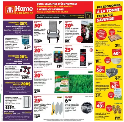 Home Hardware catalogue in Toronto | Offers for bargain hunters | 2025-03-13 - 2025-03-26