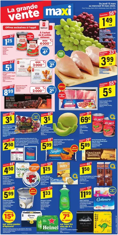 Maxi catalogue in Rivière-du-Loup | Weekly Flyer -Hybris | 2025-03-13 - 2025-03-19