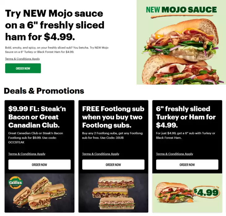 Subway catalogue in Vancouver | Deals & Promotions | 2025-03-12 - 2025-03-26