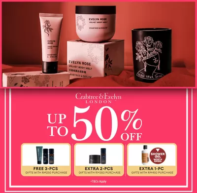 Pharmacy & Beauty offers in Vaughan | Up To 50% Off in Crabtree & Evelyn | 2025-03-12 - 2025-03-26