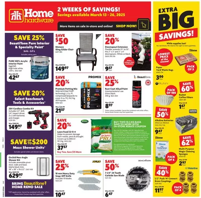 Home Hardware catalogue in Trois-Rivières | Offers for bargain hunters | 2025-03-13 - 2025-03-26