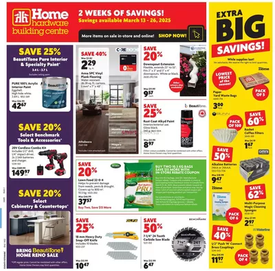 Home Hardware catalogue in Trois-Rivières | Great offer for all customers | 2025-03-13 - 2025-03-26