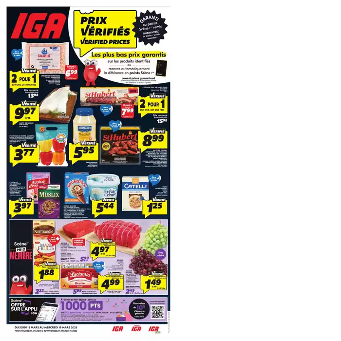 IGA Extra catalogue in Trois-Rivières | IGA Extra weekly flyer | 2025-03-13 - 2025-03-19