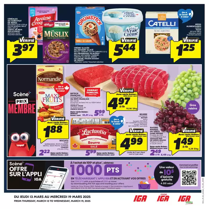 IGA Extra catalogue in Trois-Rivières | IGA Extra weekly flyer | 2025-03-13 - 2025-03-19