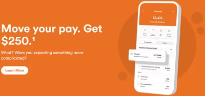 Banks offers in Moncton | Move your pay Get $250 in Tangerine Bank | 2025-03-13 - 2025-03-26