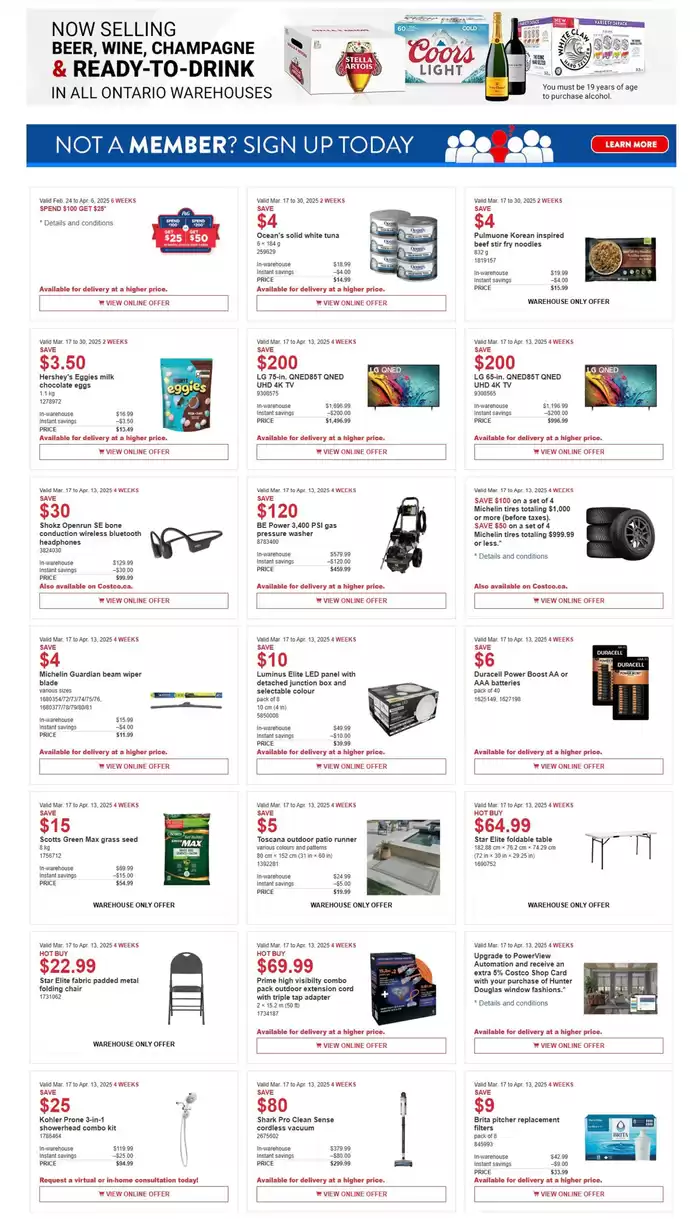 Costco catalogue in Mississauga | Weekly Specials | 2025-03-17 - 2025-03-30