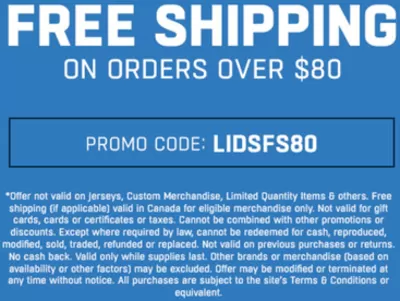 Clothing, Shoes & Accessories offers in Montreal | FREE SHIPPING ON ORDERS OVER $80 in Lids | 2025-03-17 - 2025-03-23