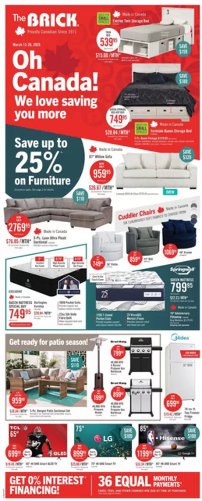 Home & Furniture offers in Kamloops | Weekly Flyer in The Brick | 2025-03-13 - 2025-03-26