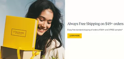 Pharmacy & Beauty offers in Vaughan | FREE SHIPPING ON ORDERS OVER $49+ in L'Occitane | 2025-03-18 - 2025-04-01