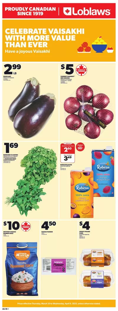 Loblaws catalogue in Markham | General Merchandise | 2025-03-20 - 2025-04-09