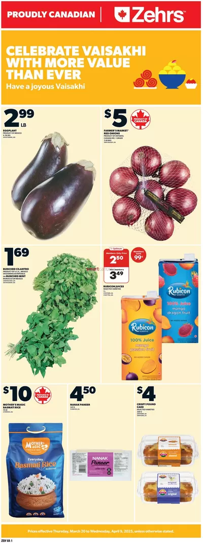 Zehrs Markets catalogue in Brantford | Zehrs Markets weeky flyer | 2025-03-20 - 2025-04-09