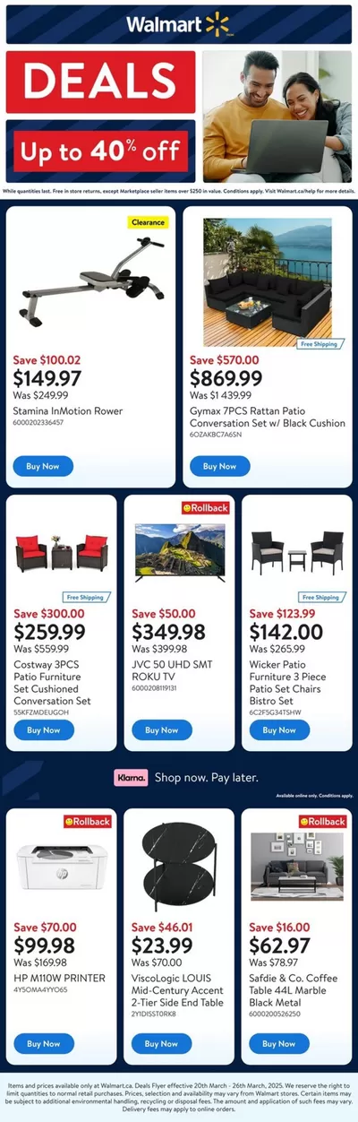 Walmart catalogue in Campbell River | Great offer for bargain hunters | 2025-03-20 - 2025-03-26