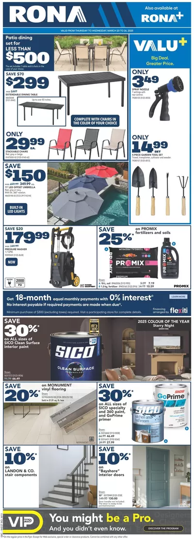 RONA catalogue in Invermere | Top offers for smart savers | 2025-03-20 - 2025-03-26