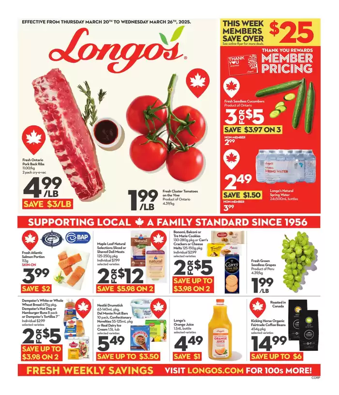 Longo's catalogue in Markham | New offers to discover | 2025-03-20 - 2025-03-26