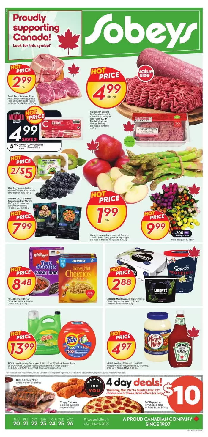 Sobeys catalogue in Toronto | Top offers for all bargain hunters | 2025-03-20 - 2025-03-26