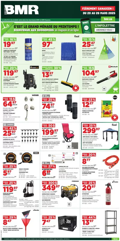 BMR catalogue in Quebec | Weekly Ad | 2025-03-20 - 2025-03-26