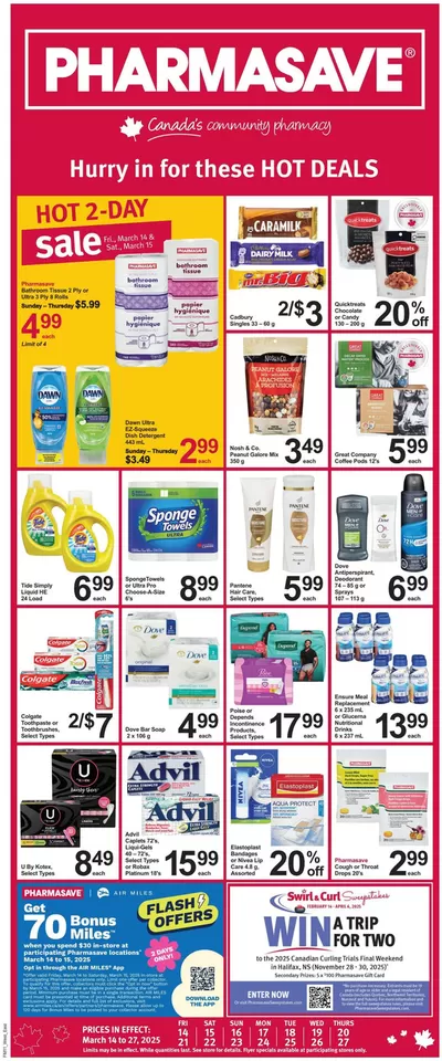 Pharmacy & Beauty offers in Hamilton | Discounts and promotions in Pharmasave | 2025-03-14 - 2025-03-27