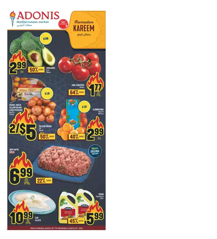 Marché Adonis catalogue in Toronto | Our best deals for you | 2025-03-20 - 2025-03-26