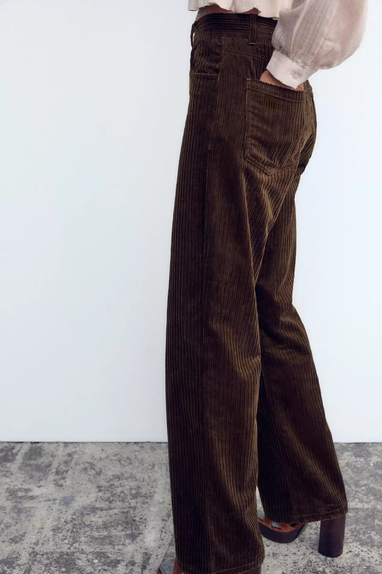 STRAIGHT LEG CORDUROY PANTS offers at $65.9 in ZARA