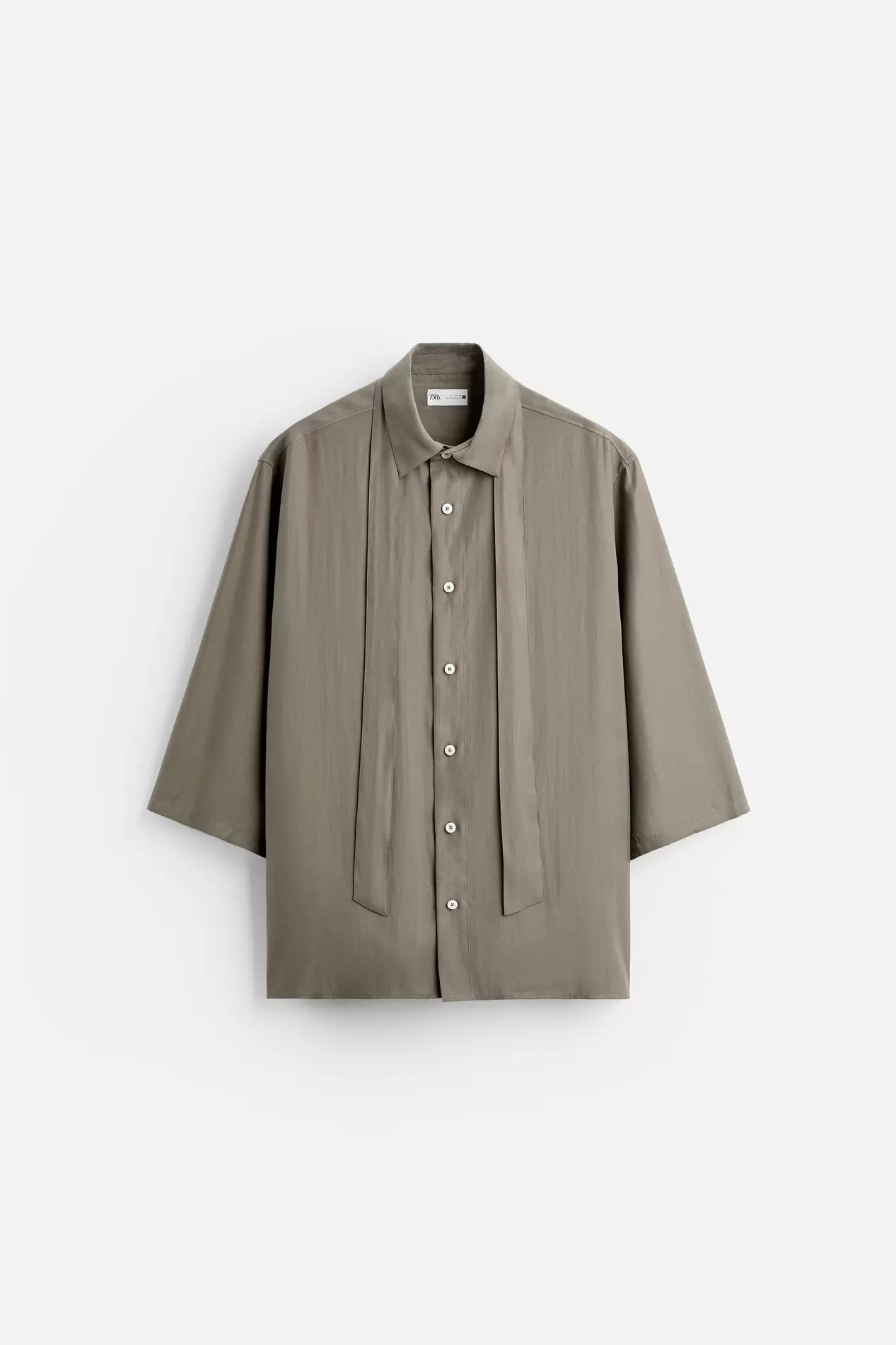 FLOWY BOW SHIRT offers at $79.9 in ZARA