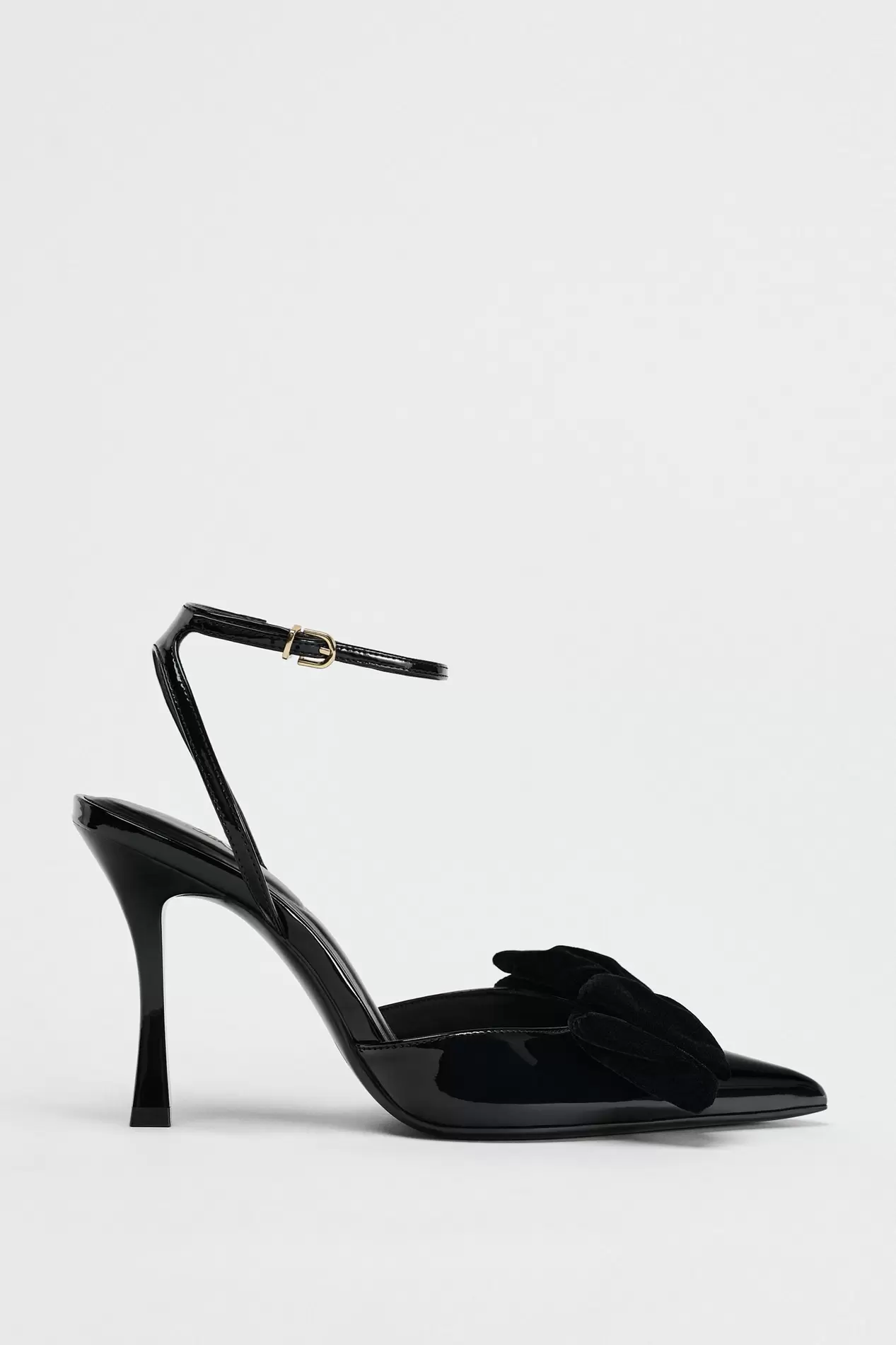 VELVET LOOK BOW HIGH HEELS offers at $59.9 in ZARA