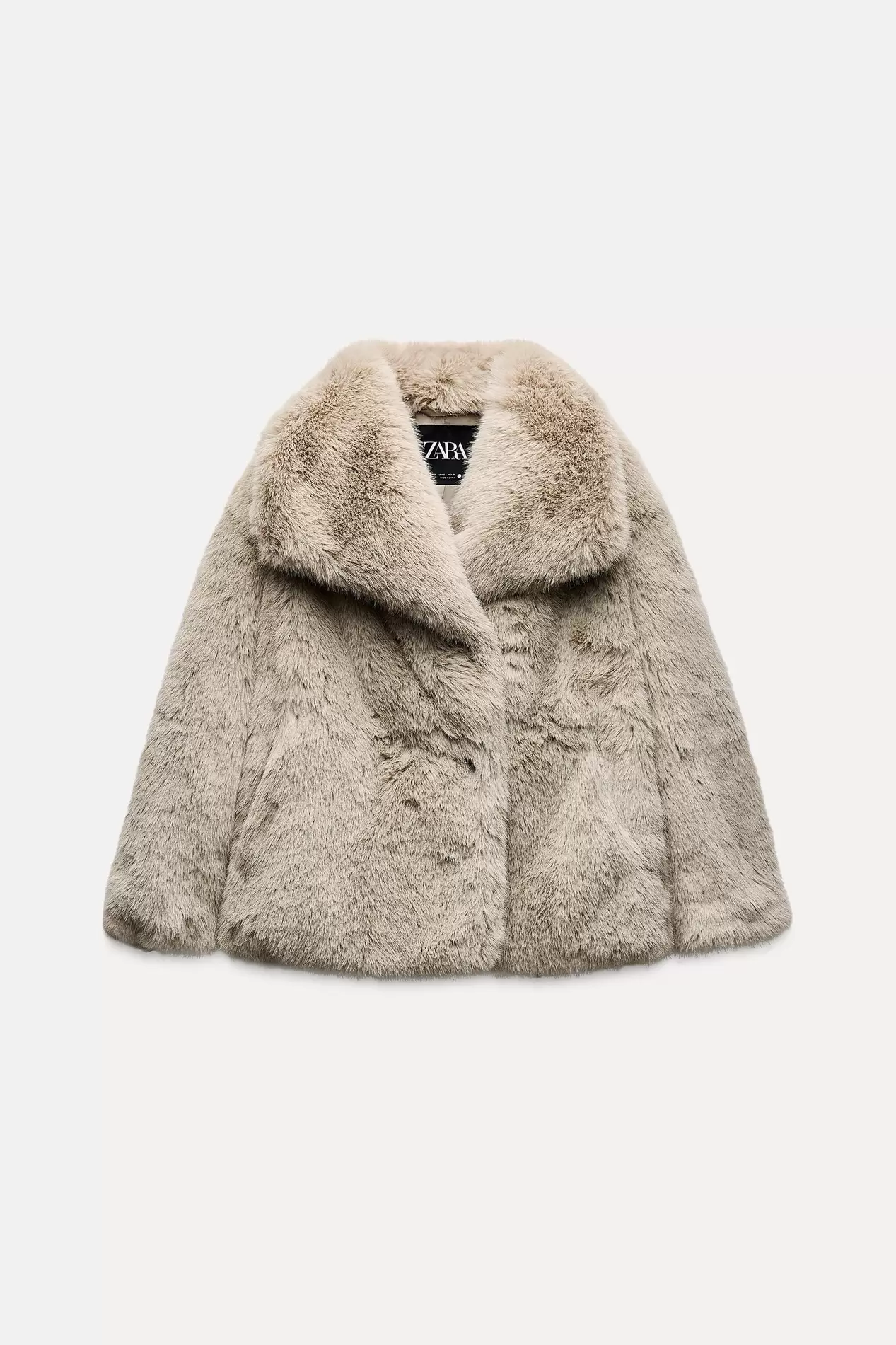 FAUX FUR SHORT COAT ZW COLLECTION offers at $219 in ZARA