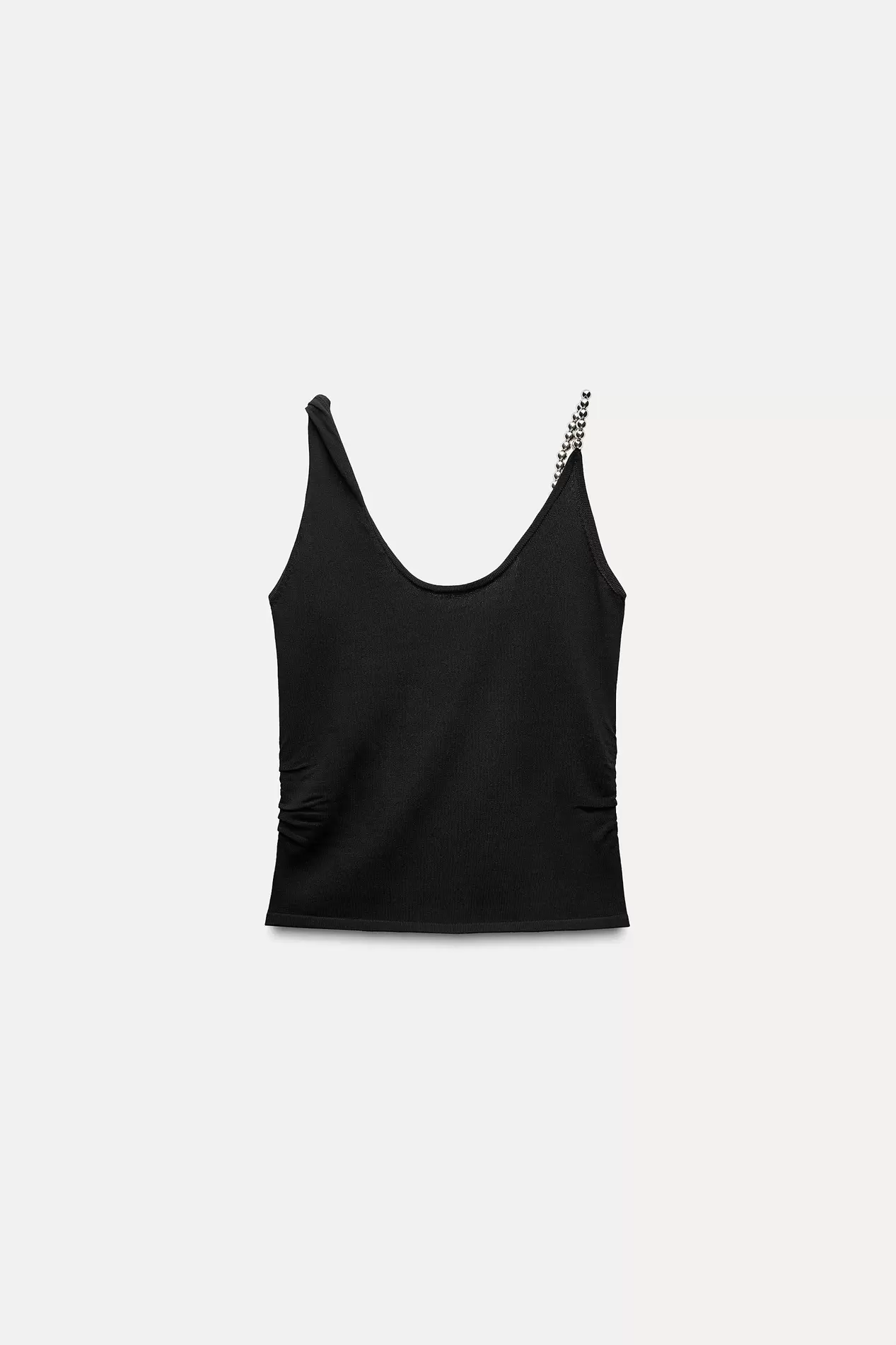 BEADED STRAP KNIT TANK TOP offers at $45.9 in ZARA