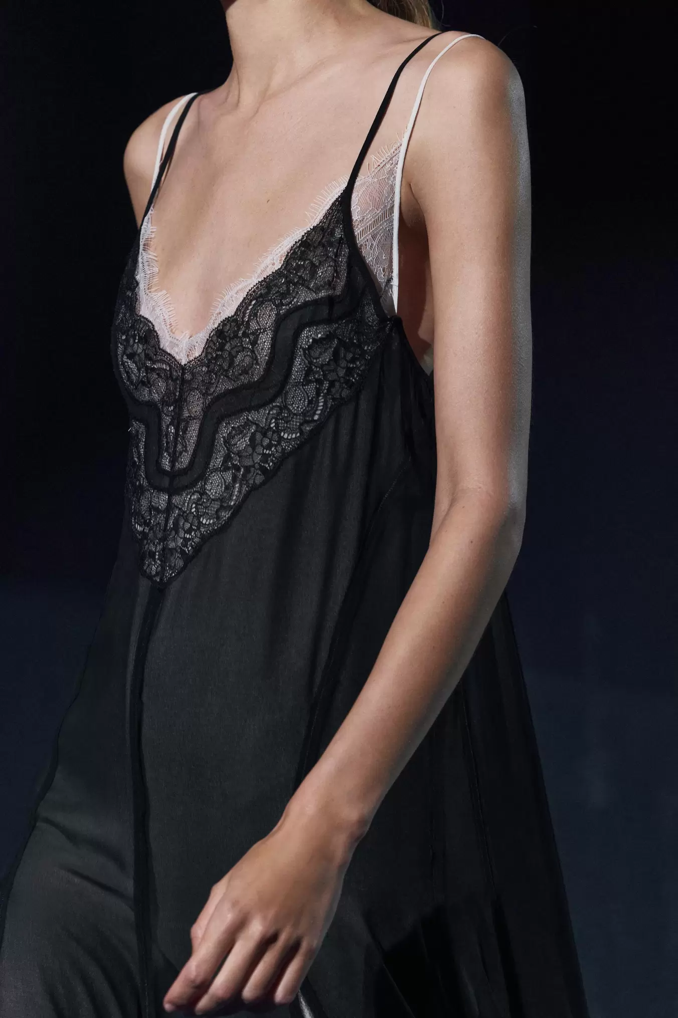 LACE SLIP DRESS ZW COLLECTION offers at $199 in ZARA