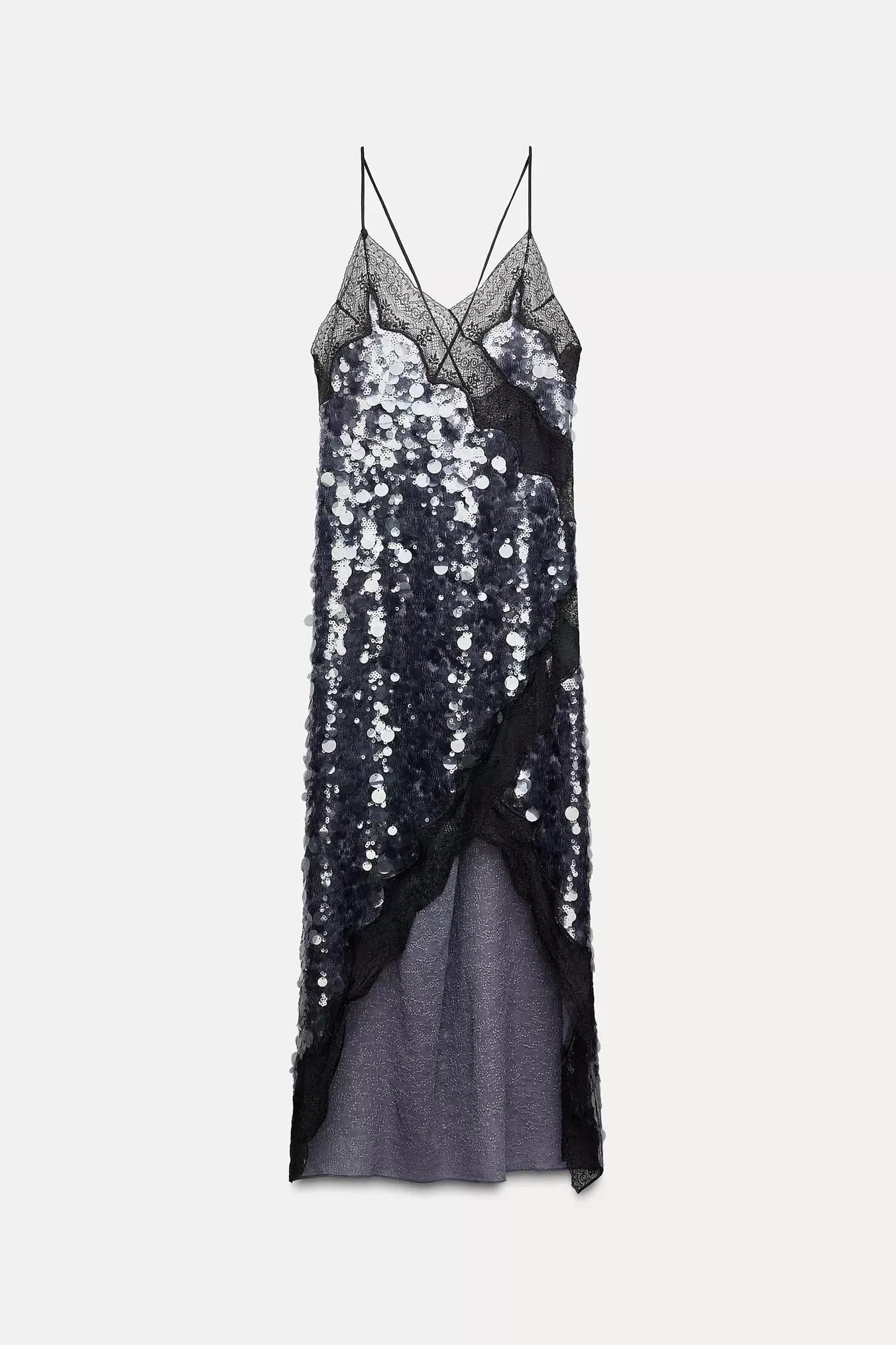 LACE SEQUIN DRESS ZW COLLECTION offers at $43.8 in ZARA